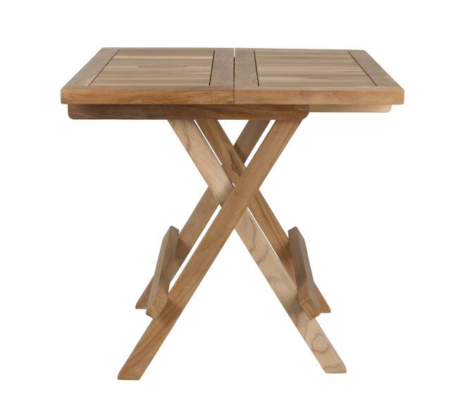 Table square teak wood 51x50x50cm KD FSC Recycled 100% - Natural