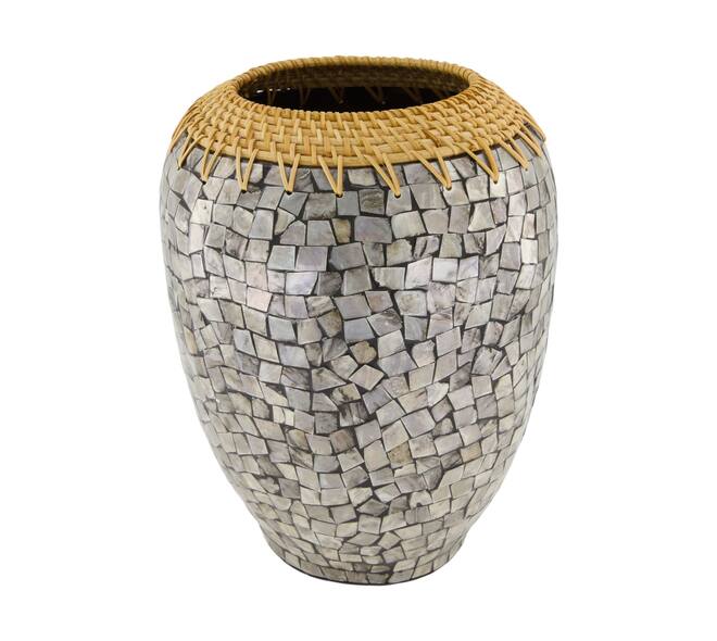Vase rattan 23x23x30cm FSC 100%