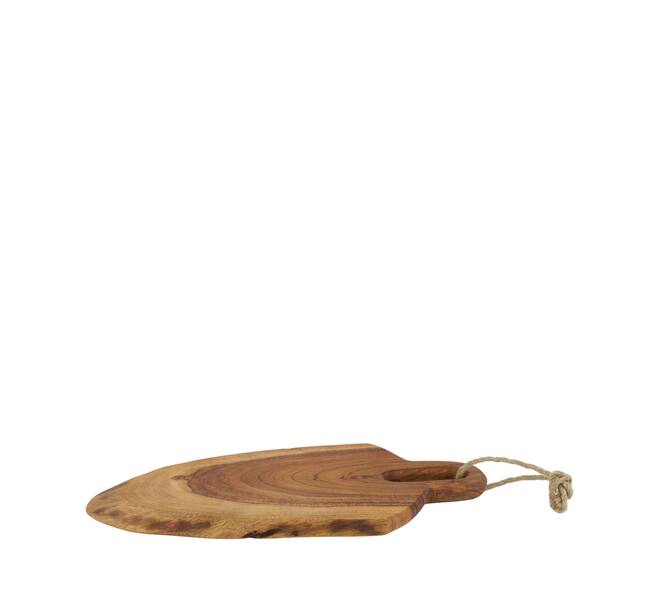 Plate with rope acacia wood 38x17x1.5cm FSC 100% - Natural