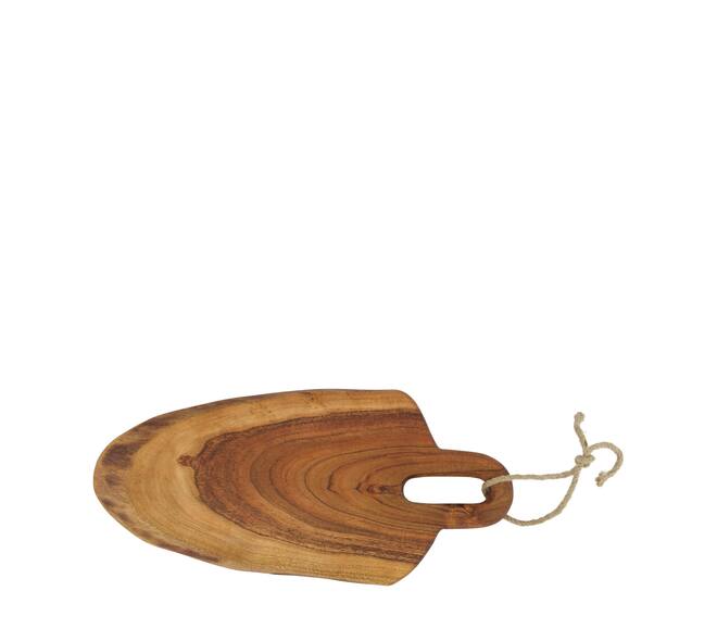 Plate with rope acacia wood 38x17x1.5cm FSC 100% - Natural