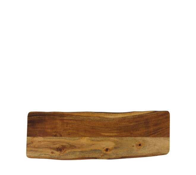 Plate rectangular acacia wood 58x18x1.5cm FSC 100% - Natural