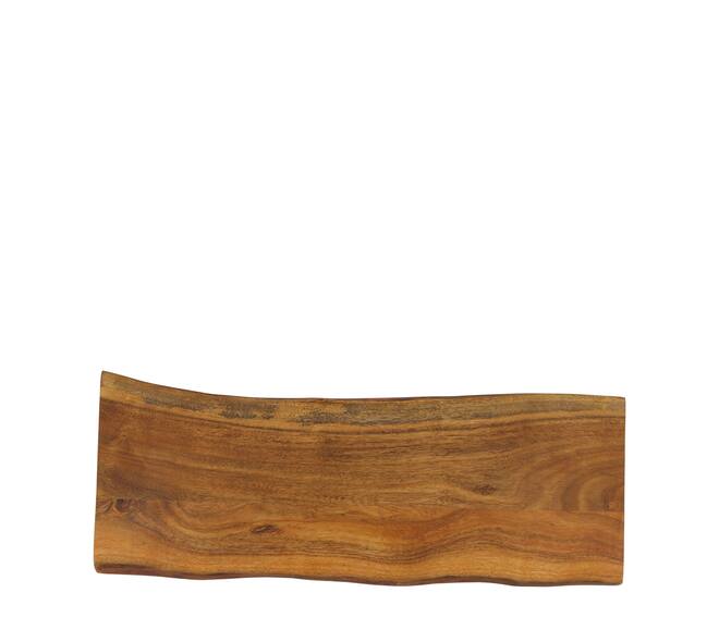 Plate rectangular acacia wood on feet 56x21x5cm FSC 100% - Natural