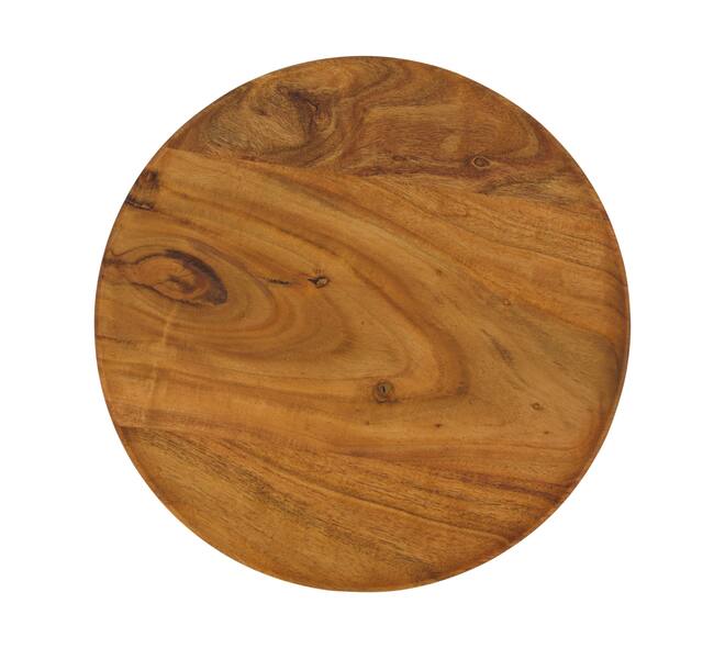 Plate round acacia wood 32x32x1.5cm FSC 100% - Natural