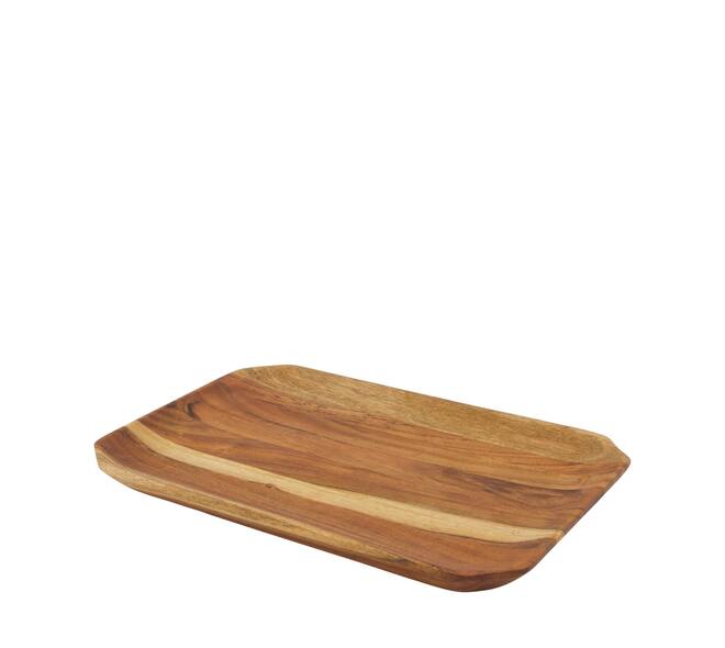 Plate rectangular acacia wood 31x21.5x2cm FSC 100%