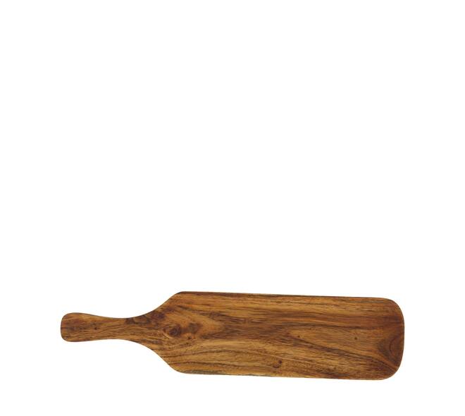 Tray acacia wood with handle 38x9x1.5cm FSC 100%