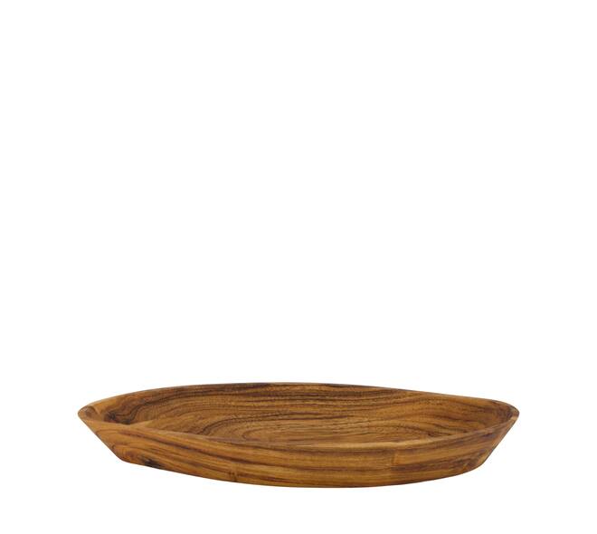 Bowl organic acacia wood 38x18x4.5cm FSC 100% - Natural