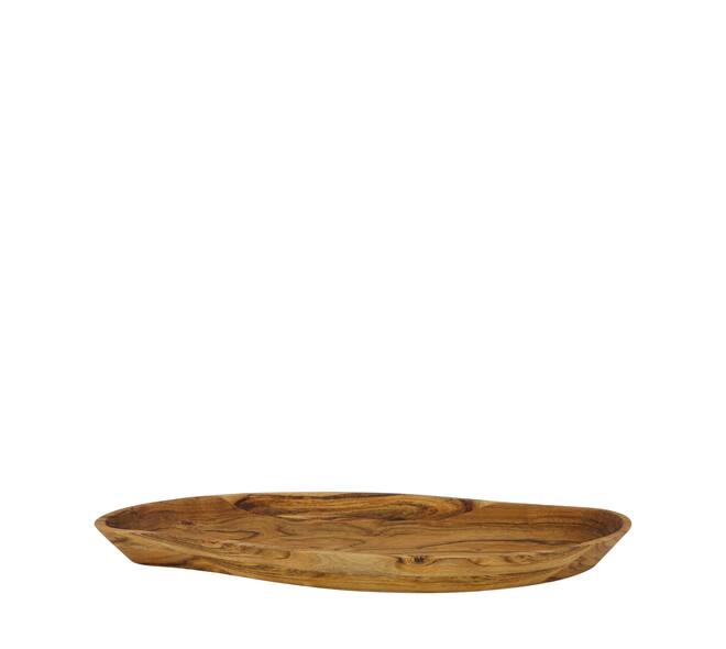 Bowl organic acacia wood 58x24x4.5cm FSC 100% - Natural