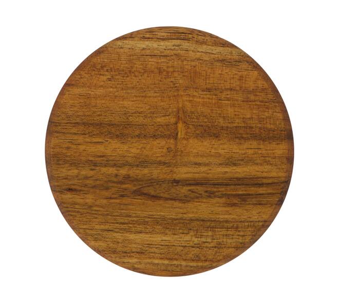 Coaster round acacia wood 10x10x4cm 4pc FSC 100% - Natural