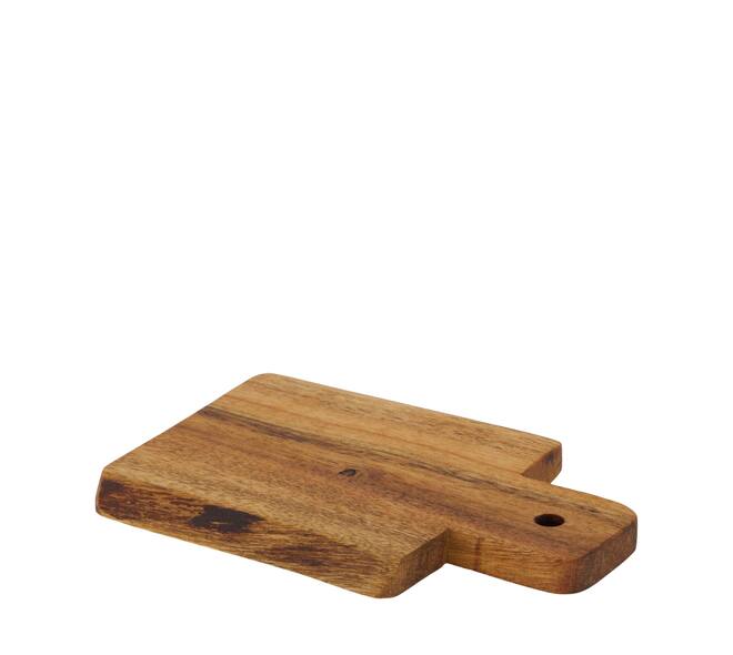 Plate rectangular acacia wood 14x10x4cm 4pc FSC 100% - Natural