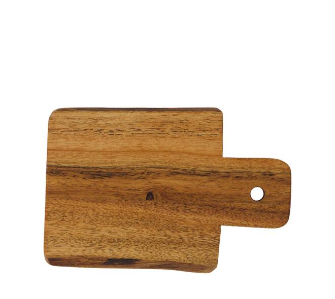Plate rectangular acacia wood 14x10x4cm 4pc FSC 100% - Natural