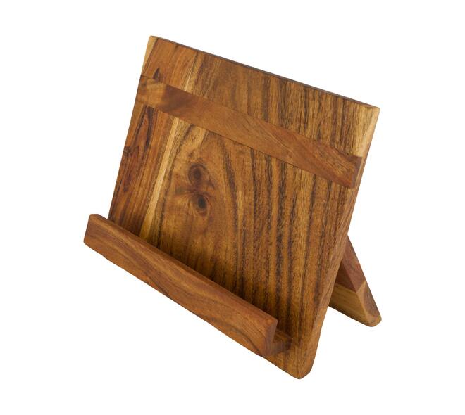 Magazine holder rectangular acacia wood 26x14x23cm FSC 100% - Natural