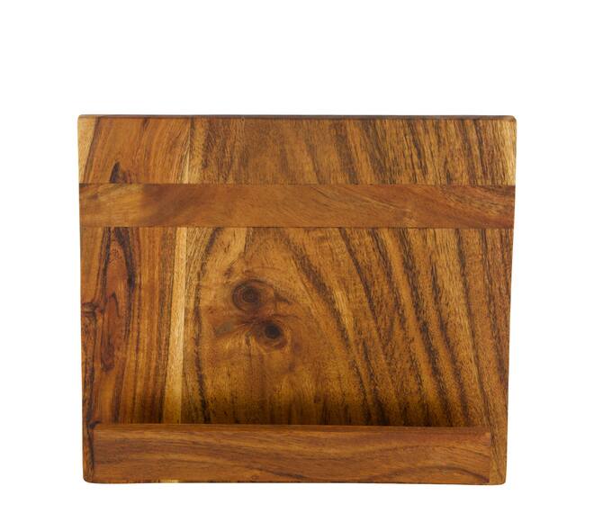 Magazine holder rectangular acacia wood 26x14x23cm FSC 100% - Natural