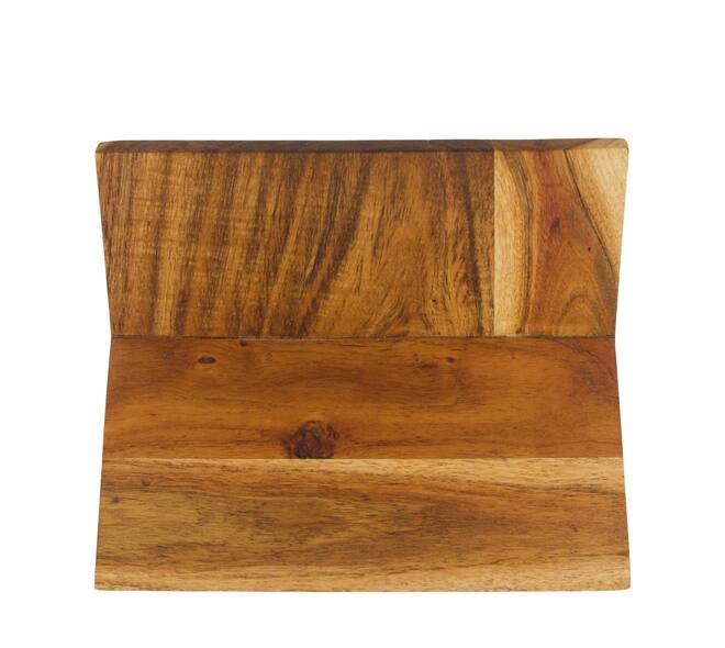 Magazine holder rectangular acacia wood 26x14x23cm FSC 100% - Natural