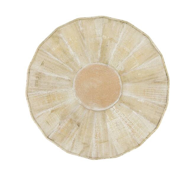 Plate round pine wood 35x35x6cm FSC 100% - Natural