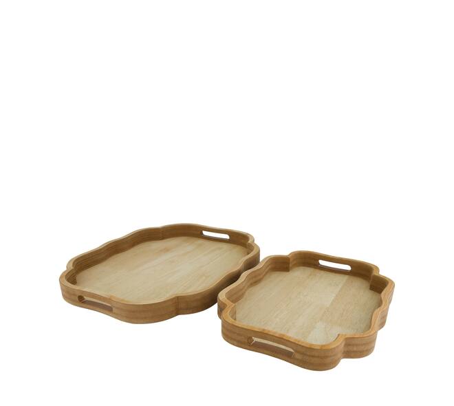 Tray organic mdf 43.5x35x4cm FSC Mix 100% - Natural