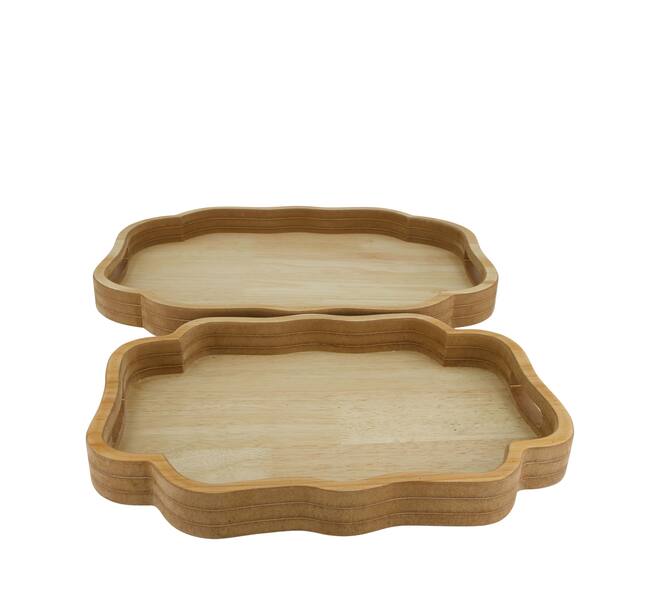 Tray organic mdf 43.5x35x4cm FSC Mix 100% - Natural