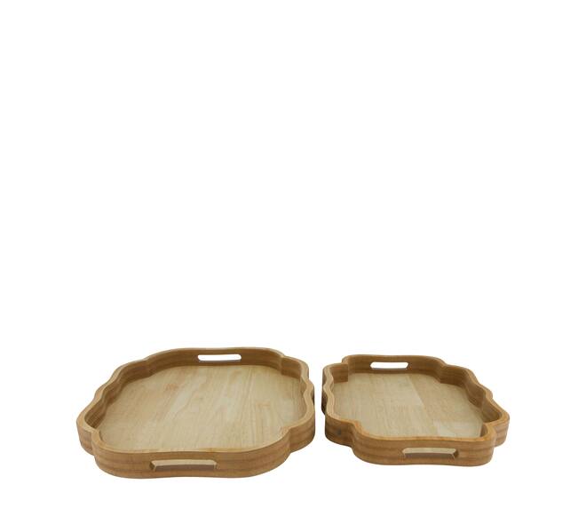 Tray organic mdf 43.5x35x4cm FSC Mix 100% - Natural