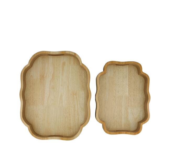 Tray organic mdf 43.5x35x4cm FSC Mix 100% - Natural