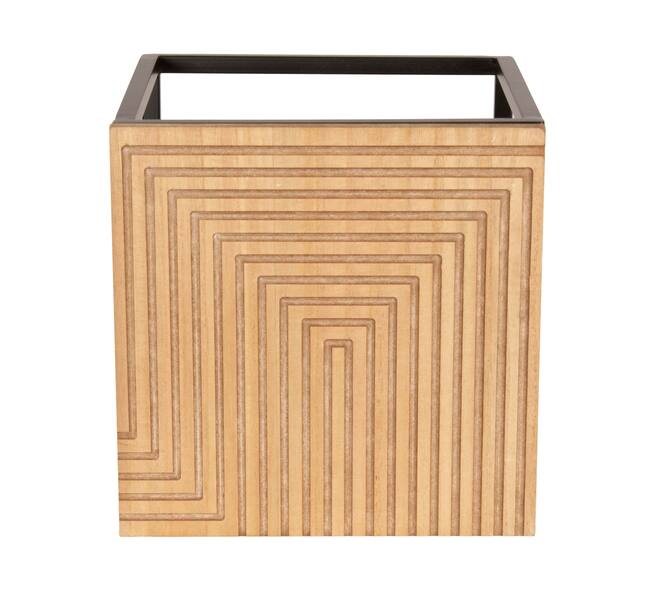 Table square metal / mdf 37x37x37cm S/2 FSC Mix 100%