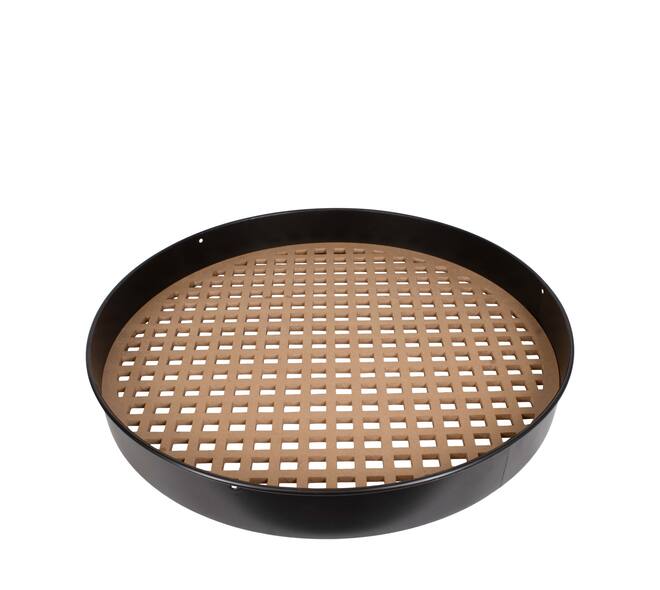 Frame round squares metal mdf 78x78x9cm FSC Mix 100% - Natural