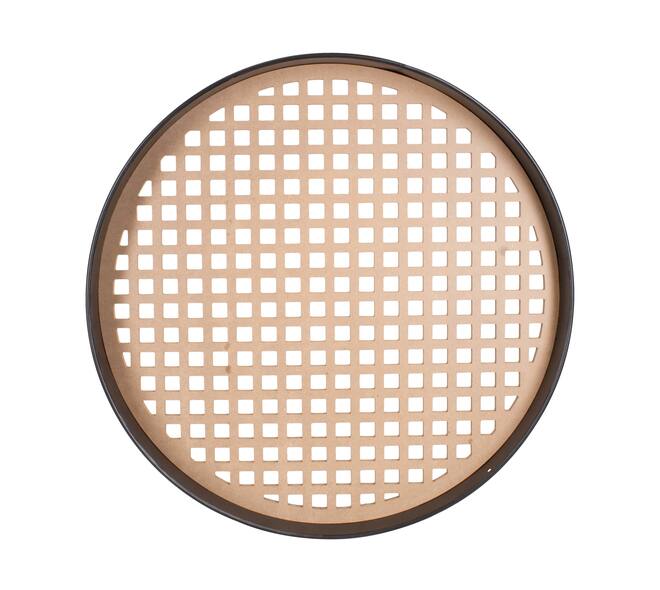 Frame round squares metal mdf 78x78x9cm FSC Mix 100% - Natural