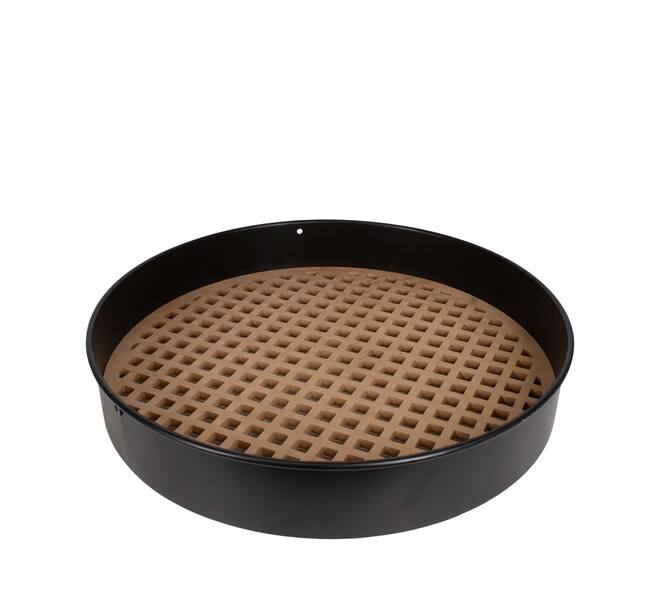 Frame round squares metal mdf 58x58x9cm FSC Mix 100% - Natural