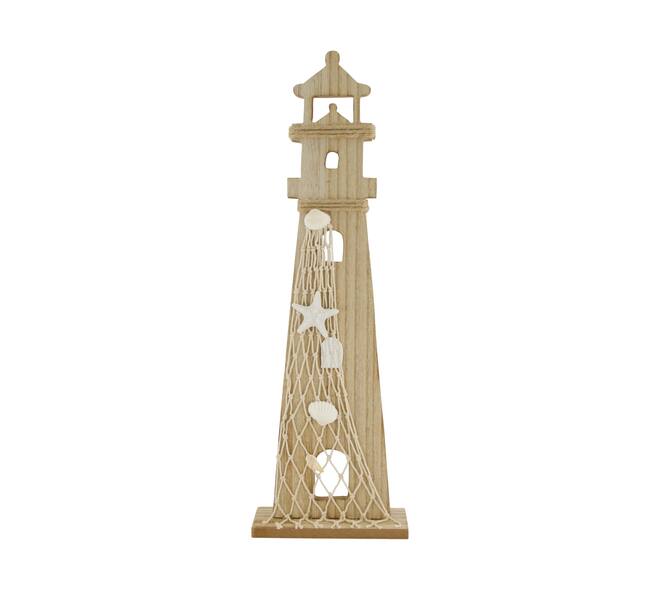 Figurine lighthouse mdf 13x5x41cm FSC 100% - Natural