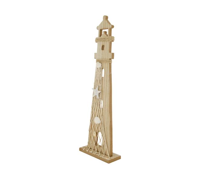 Figurine lighthouse mdf 13x5x41cm FSC 100% - Natural