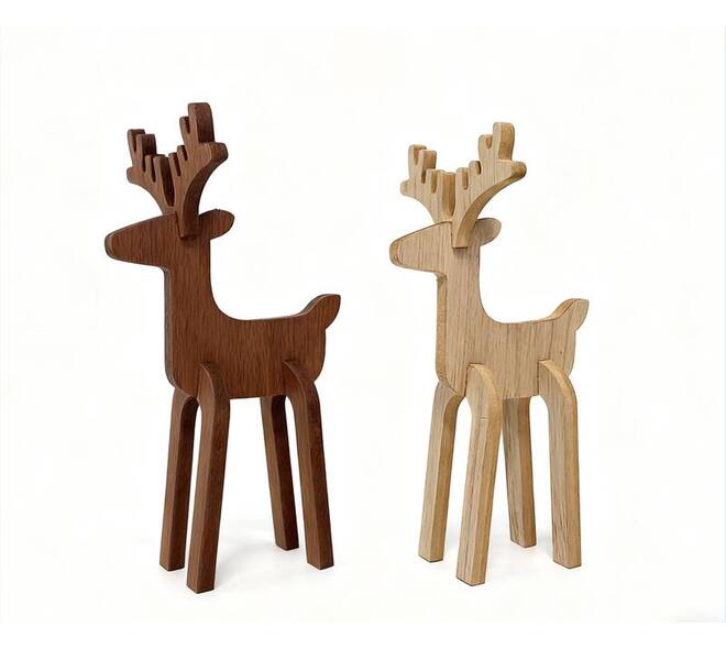 Figurine reindeer mdf 10.2x8x19cm C/2 FSC 100%
