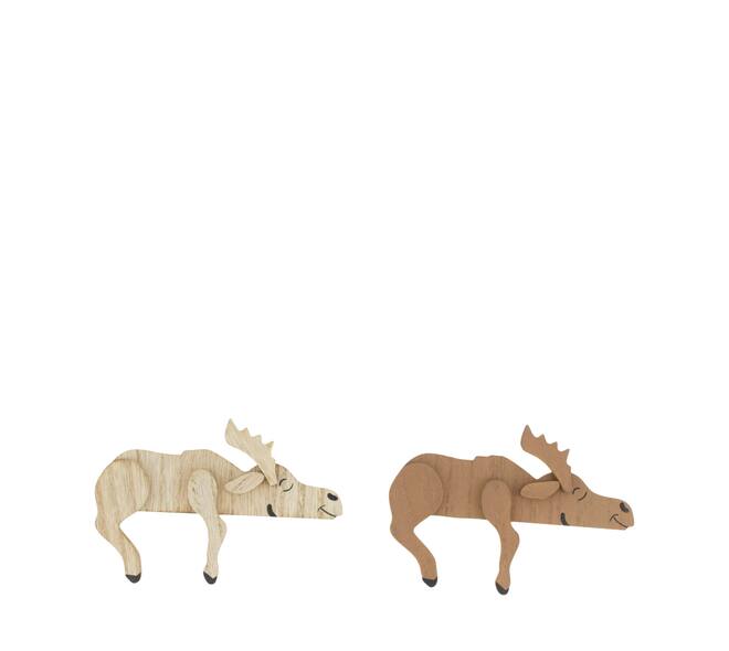 Figurine deer mdf 14x2.4x9.8cm C/2 FSC 100%