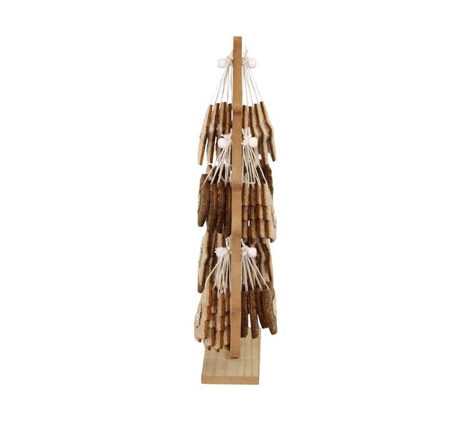 Hanger heart / star / tree felt in display mdf 5.5x6.5x6cm A/3 FSC Mix 100%