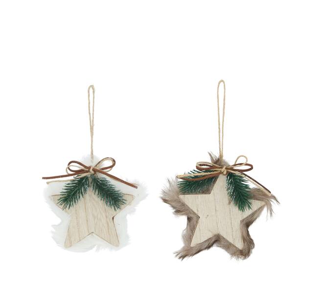 Hanger star mdf 10x10x1.5cm C/2 FSC Mix 100%