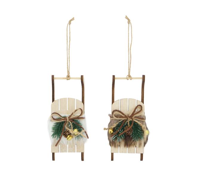Hanger sleigh plywood 17x6.5x4cm C2 FSC Mix 100% - Natural