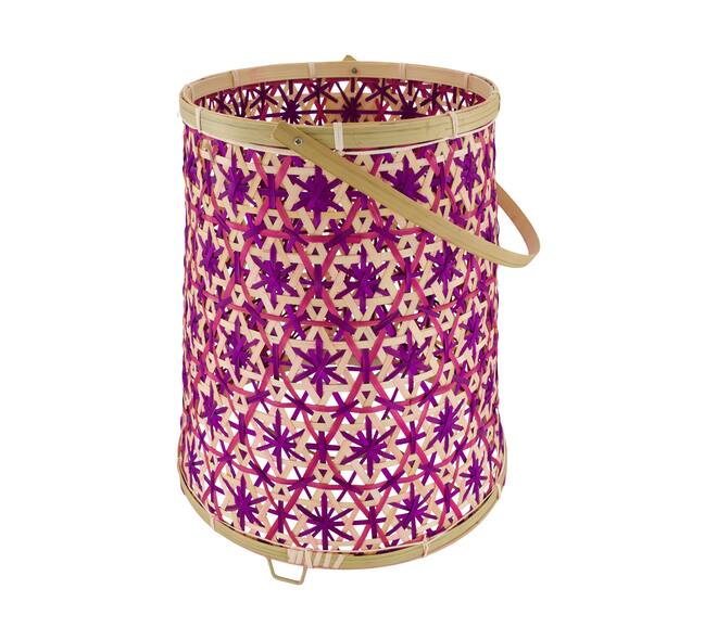Lantern round bamboo 32x32x38cm FSC 100%