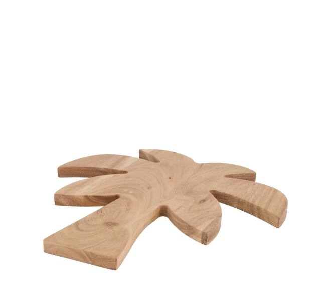 Tray palm tree acacia wood 28x28x1.5cm FSC 100% - Natural