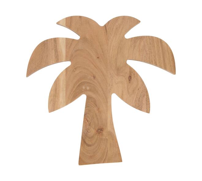 Tray palm tree acacia wood 28x28x1.5cm FSC 100% - Natural