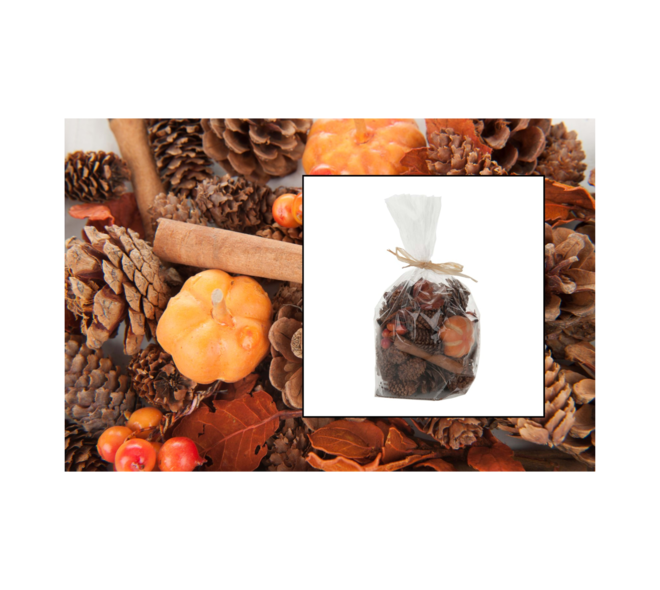CASAYA Zapfen/Apfel Deko, gemischt orange-rot