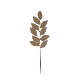 Branch with leaves jute 76x15x3cm
