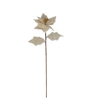 Flower jute 71x12x12cm - Cream