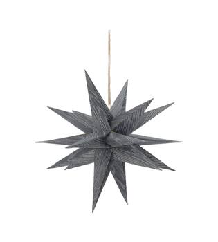 Hanger star paper 30x30x30cm - Grey