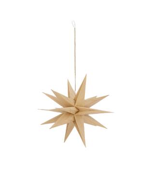 Hanger star paper 30x30x30cm - Natural