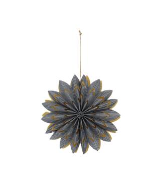 Hanger star paper 20x20x6cm - Grey