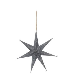 Hanger star paper 20x20x5cm - Grey