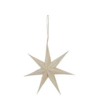 Hanger star paper 20x20x5cm - Cream