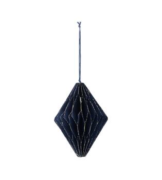 Hanger paper with glitter 10x10x12.5cm - Blue
