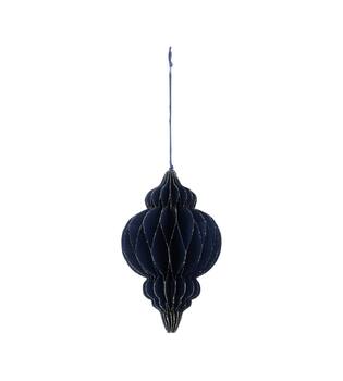 Hanger paper with glitter 10x10x15cm - Blue
