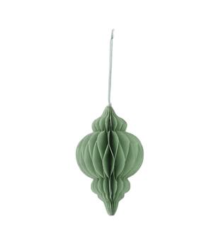 Hanger paper with glitter 10x10x15cm - Green