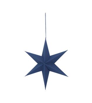 Hanger star paper 28x28x7cm - Blue