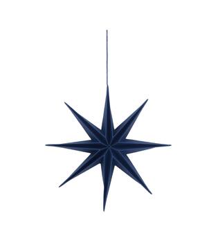 Hanger star paper 30x30x6.5cm - Blue