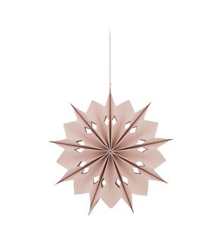 Hanger star paper 29.5x29.5x6.5cm - Pink